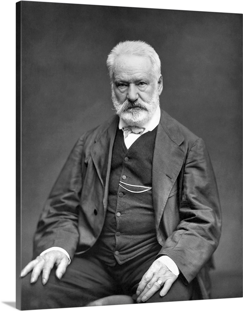 Portrait of novelist Victor Hugo.