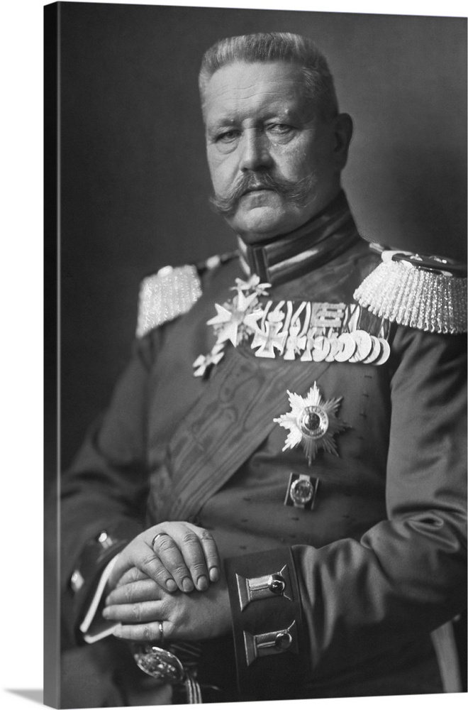 Portrait of Paul von Hindenburg, dated 1914.
