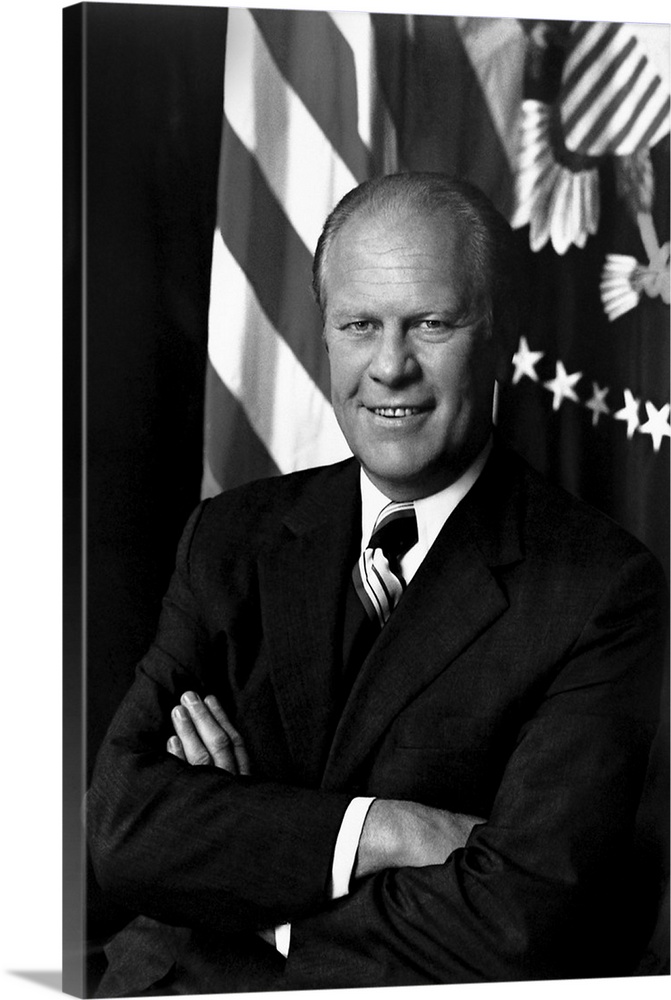 Portrait of President Gerald Ford. Photo taken August 1974.