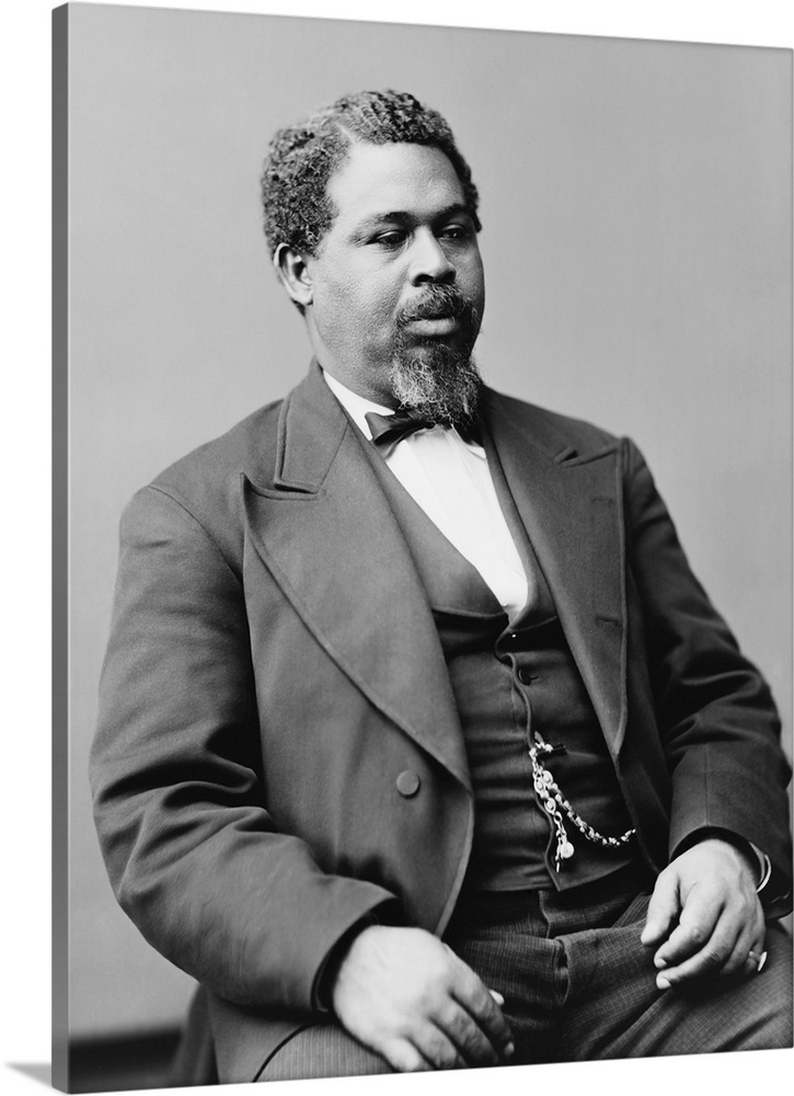 Portrait of Robert Smalls, an enslaved African American who escaped to freedom.