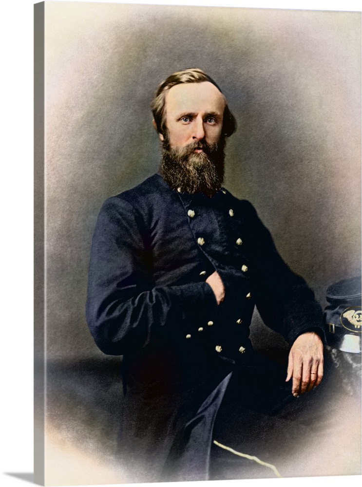 Portrait of Rutherford B. Hayes while in service during the American Civil War.