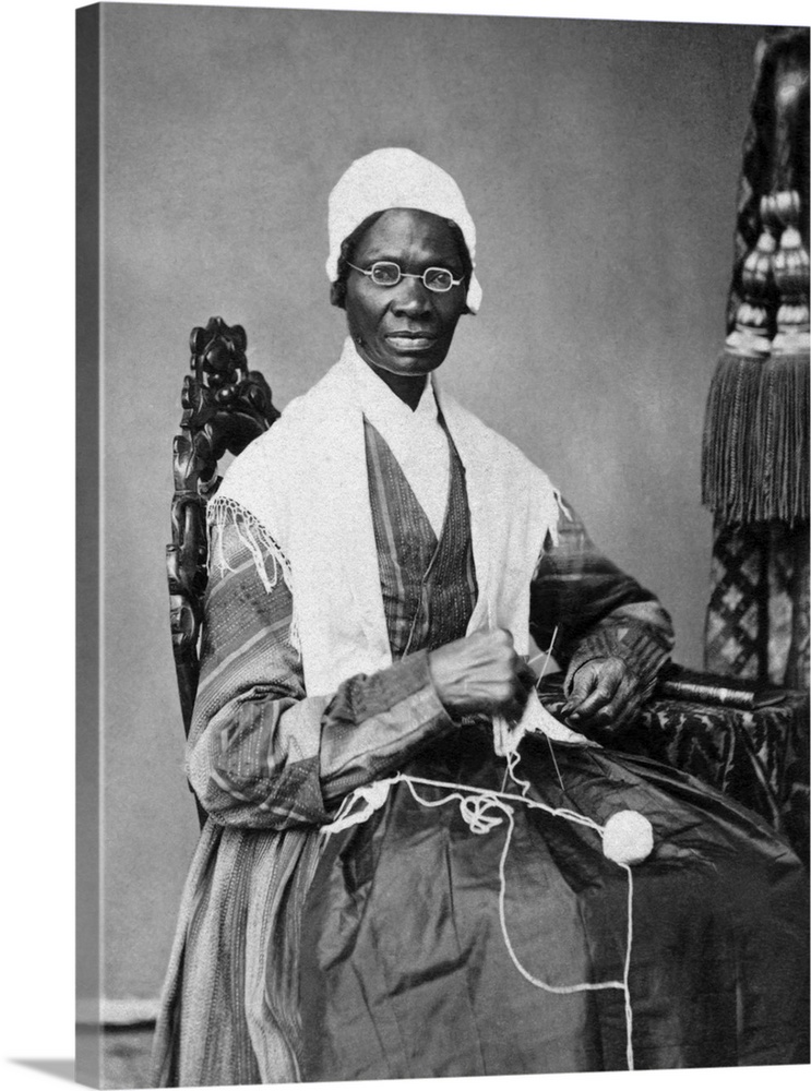 Portrait of Sojourner Truth, an African-American abolitionist and women's rights activist.