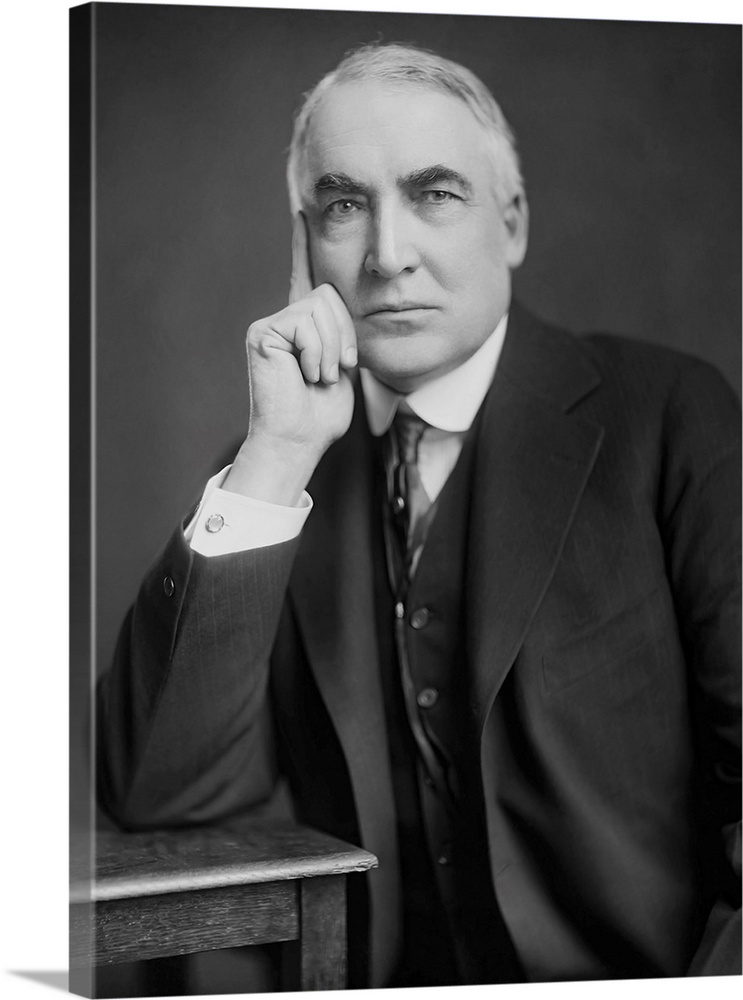 Portrait of U.S. President Warren Harding, dated 1920.
