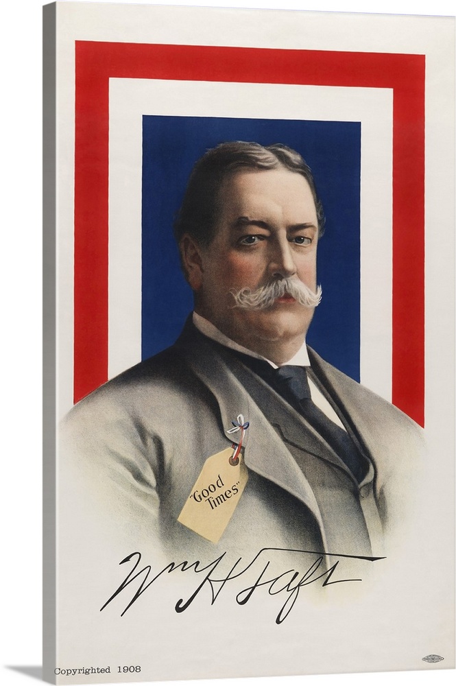 Portrait of William Howard Taft, circa 1908.