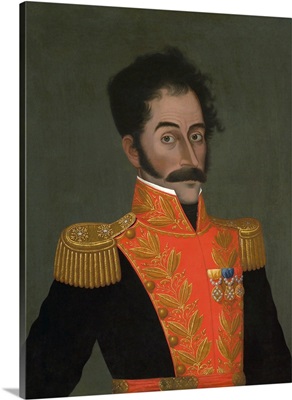 Portrait Painting Of Simon Bolivar, A Venezuelan Military And Political Leader