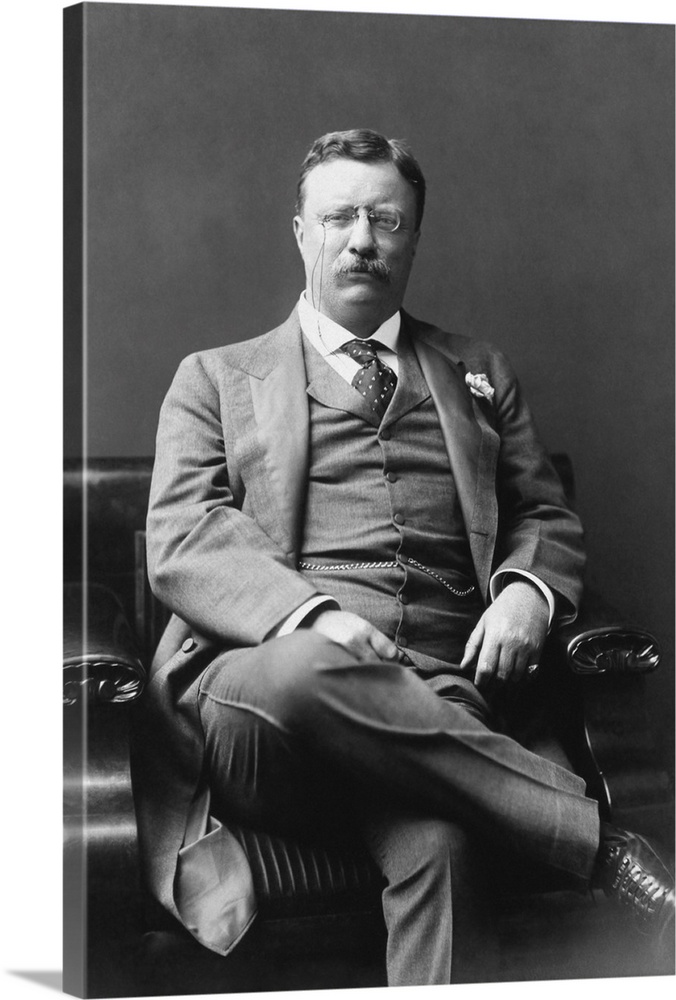 Presidential history photograph of Theodore Roosevelt, dated 1906.