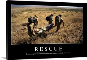 Rescue: Inspirational Quote and Motivational Poster image thumbnail