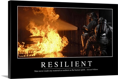 Resilient: Inspirational Quote and Motivational Poster