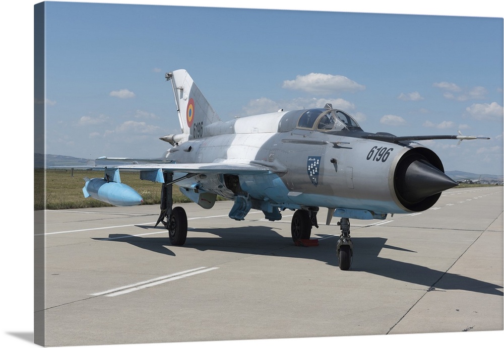 Romanian Air Force MiG-21 Lancer at Campia Turzii Air Base, Romania.