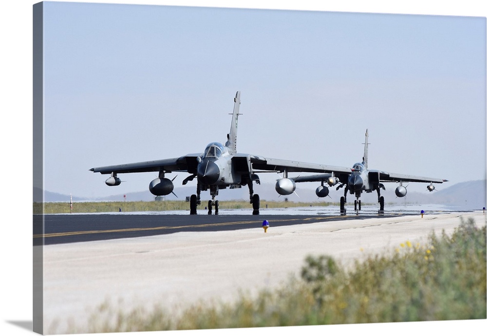 Royal Saudi Air Force Tornado IDS taxiing.