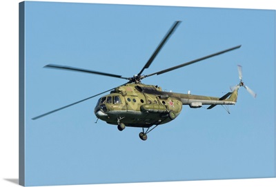 Russian Air Force Mi-8 During Aviadarts 2016 In Ryazan, Russia
