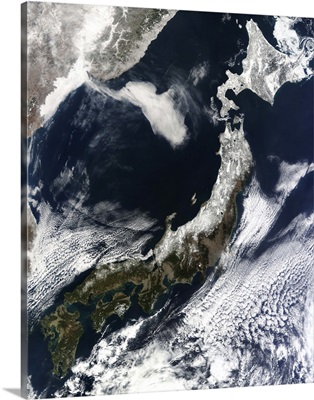 Satellite view of Japan