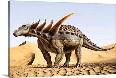Sauropelta, a nodosaurid dinosaur from the Cretaceous Period