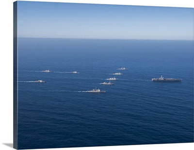 Ships From The Japan Maritime Self-Defense Force, Royal Canadian Navy And U.S. Navy