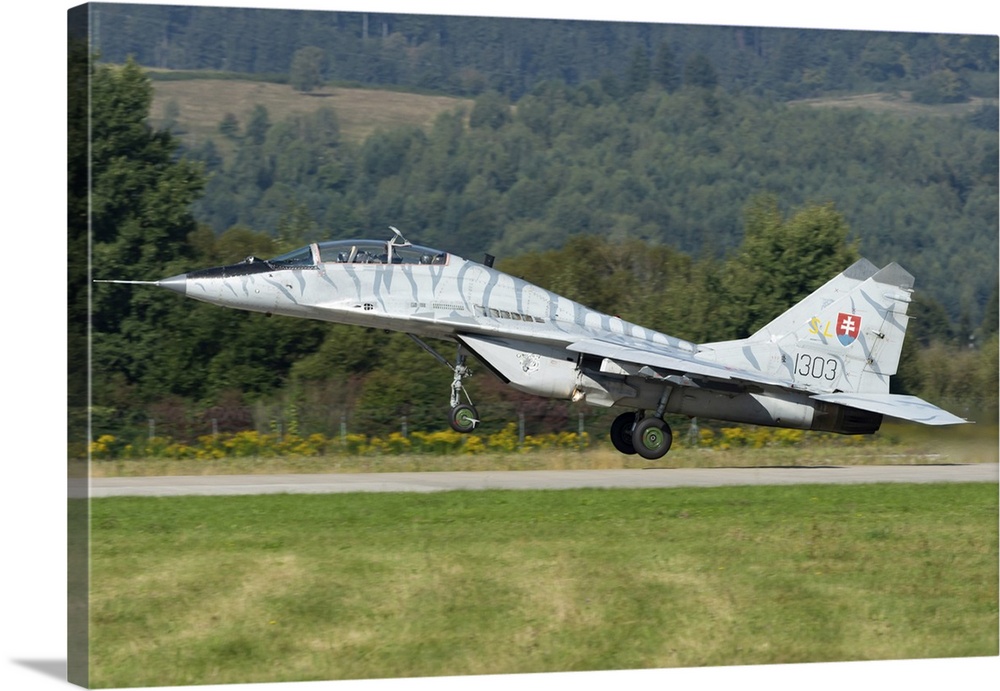 Slovak Air Force MiG-29UBS taking off.