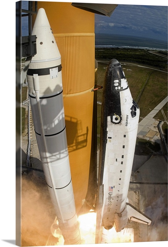 Space Shuttle Atlantis Launch Nasa 11x14 Silver Halide Photo Print