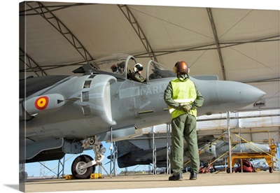 Spanish Navy AV-8B Harrier At Rota Naval Air Station, Spain