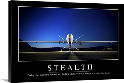 Stealth: Inspirational Quote and Motivational Poster
