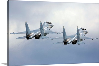 Su-30SM Jet Fighters Of The Russian Air Force