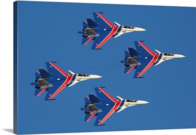 Su-30SM Jet Fighters Of The Russian Knights Aerobatic Team
