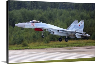 Sukhoi Su-35S Jet Fighter Of The Russian Air Force Landing