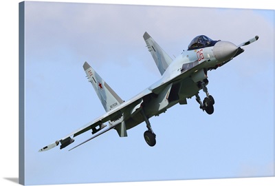 Sukhoi Su-35S Jet Fighter Of The Russian Air Force Landing