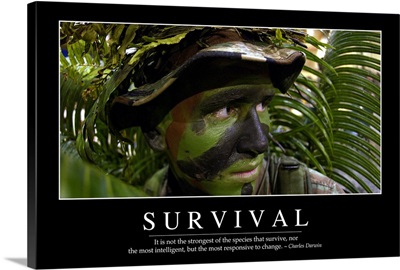 Survival: Inspirational Quote and Motivational Poster