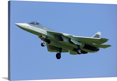 T-50 PAK-FA Fifth Generation Russian Jet Fighter Landing
