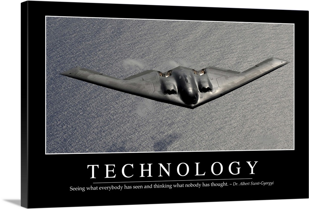Technology: Inspirational Quote and Motivational Poster Wall Art