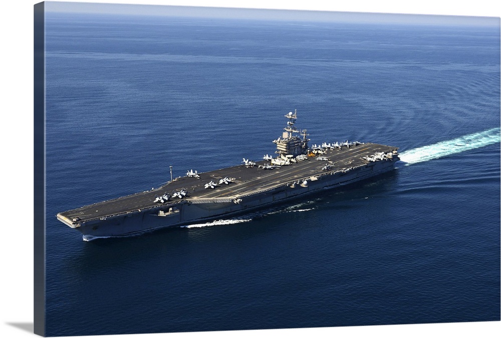 February 9, 2013 - The aircraft carrier USS John C. Stennis transits the U.S. 5th Fleet area of responsibility.