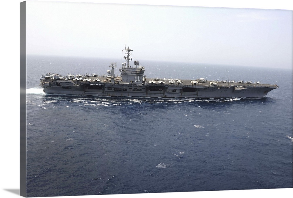 Red Sea, September 4, 2013 - The aircraft carrier USS Nimitz (CVN-68) transits the Red Sea.