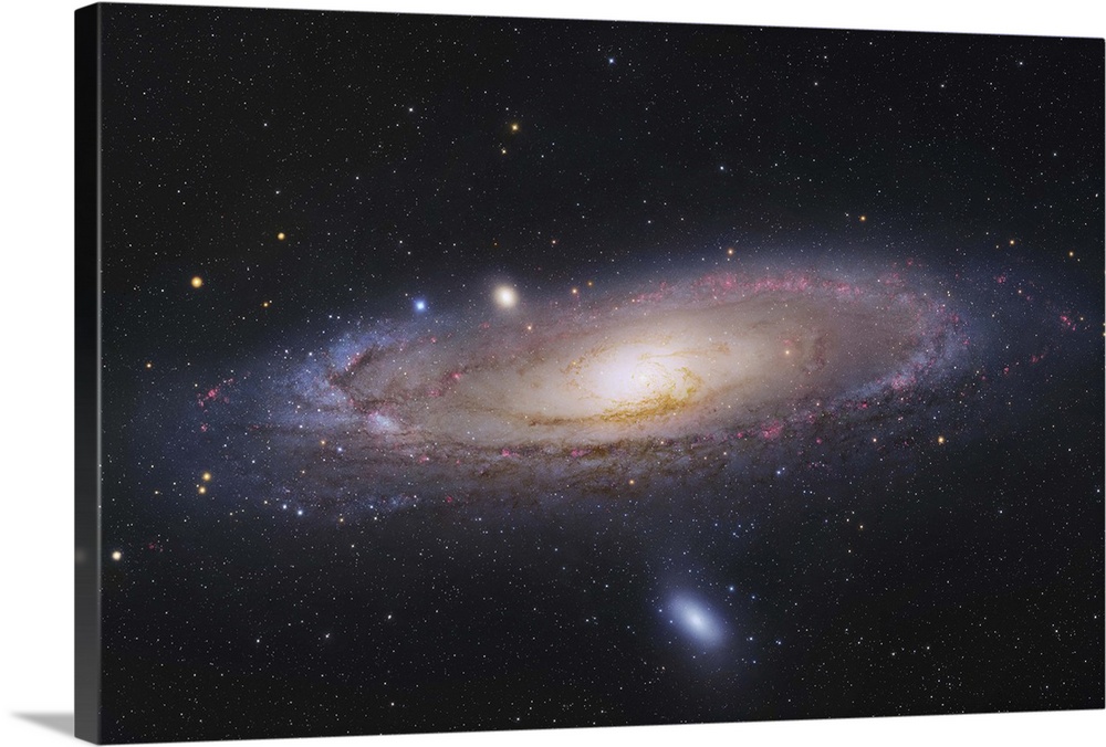 The Andromeda Galaxy, also known as Messier 31 or NGC 224, in the constellation Andromeda.