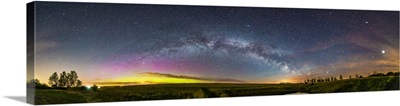 The Arch Of The Summer Milky Way Across A Canadian Prairie Sky On A Spring Night
