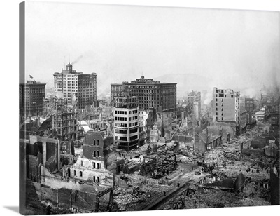 The Building Ruins After An Earthquake Struck The San Francisco Area In 1906