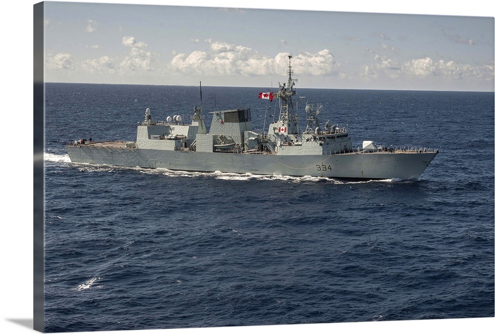 The Canadian frigate HMCS Regina.