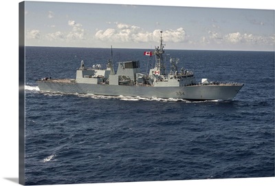 The Canadian frigate HMCS Regina
