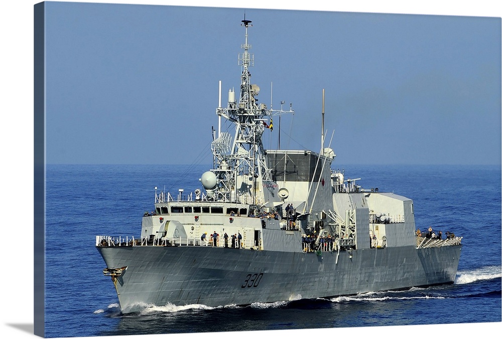 The Canadian patrol frigate HMCS Halifax.