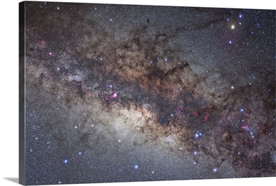 The center of the Milky Way through Sagittarius and Scorpius