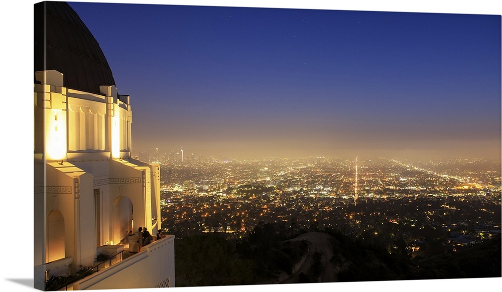 The cityscape of Los Angeles as captured from Griffith Observatory, California, USA.