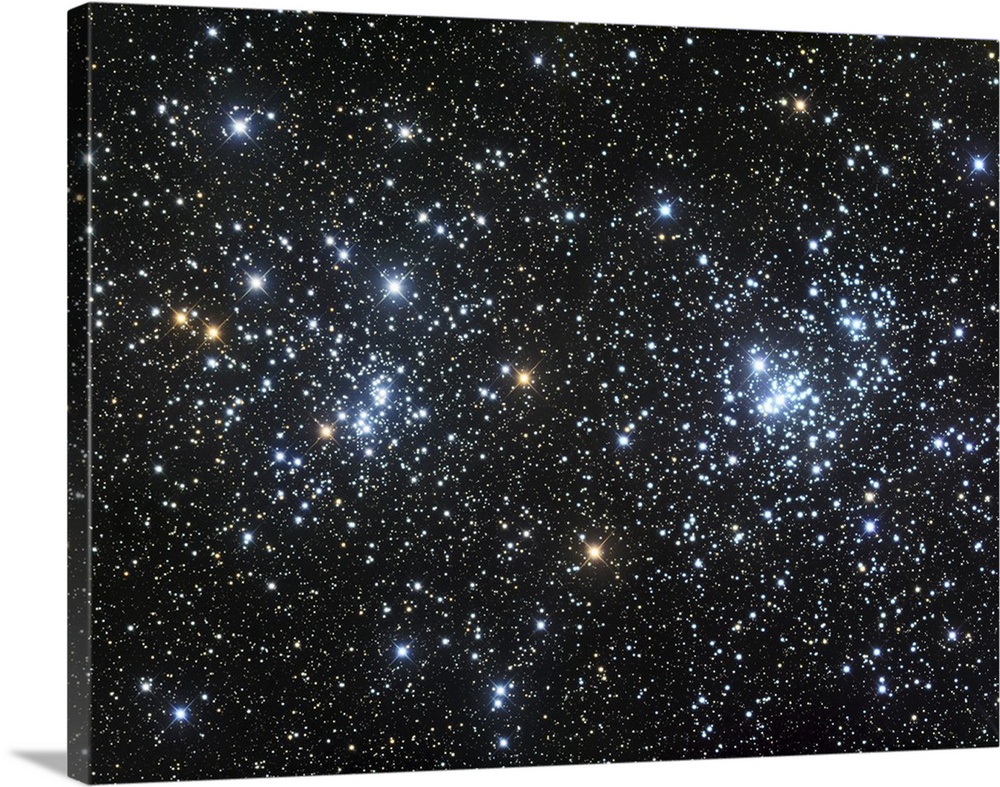 The Double Cluster, NGC 884 and NGC 869, as seen in the constellation of Perseus.