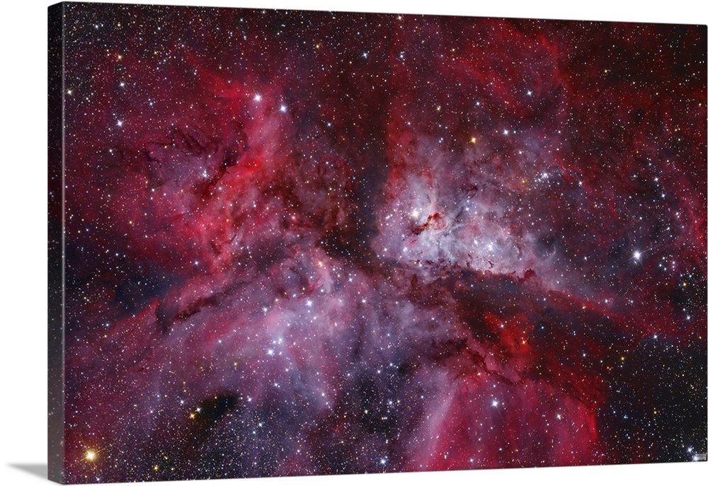 The Grand Carina Nebula in the southern sky. The Carina Nebula is a hydrogen-rich diffuse nebula.