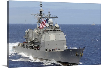 The guided-missile cruiser USS Princeton