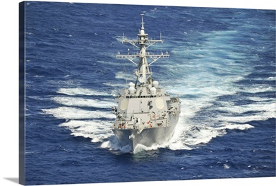 The guided-missile destroyer USS Chung-Hoon