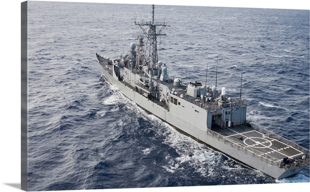 The guided-missile frigate USS Reuben James.
