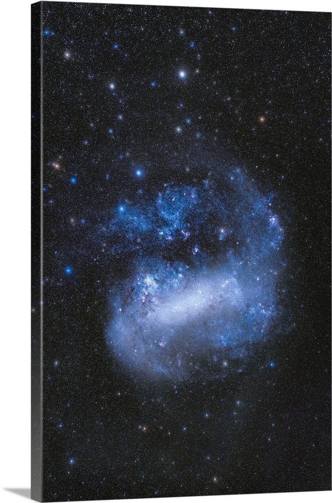 The Large Magellanic Cloud With The Surrounding Stars Of Mensa And Dorado