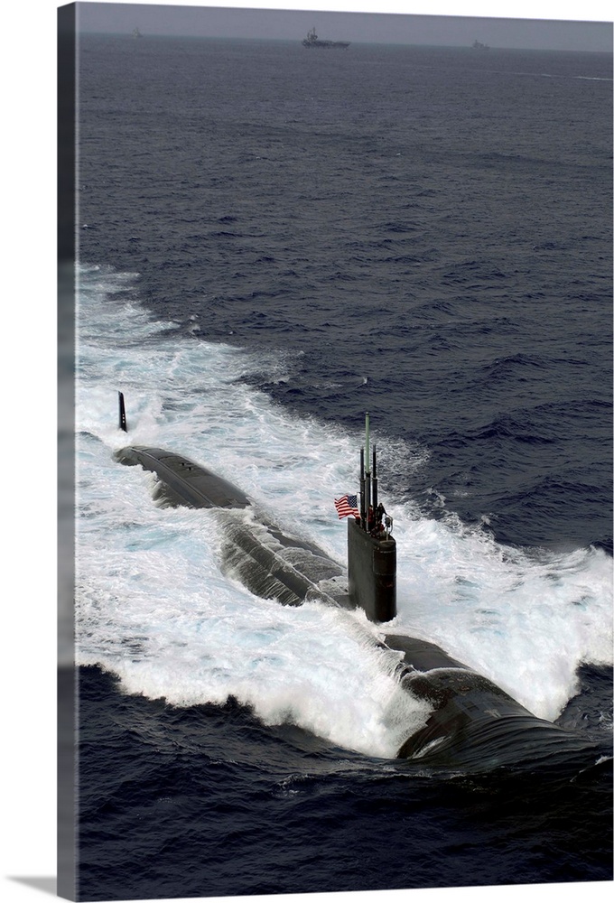 The Los Angeles-class attack submarine USS Asheville.