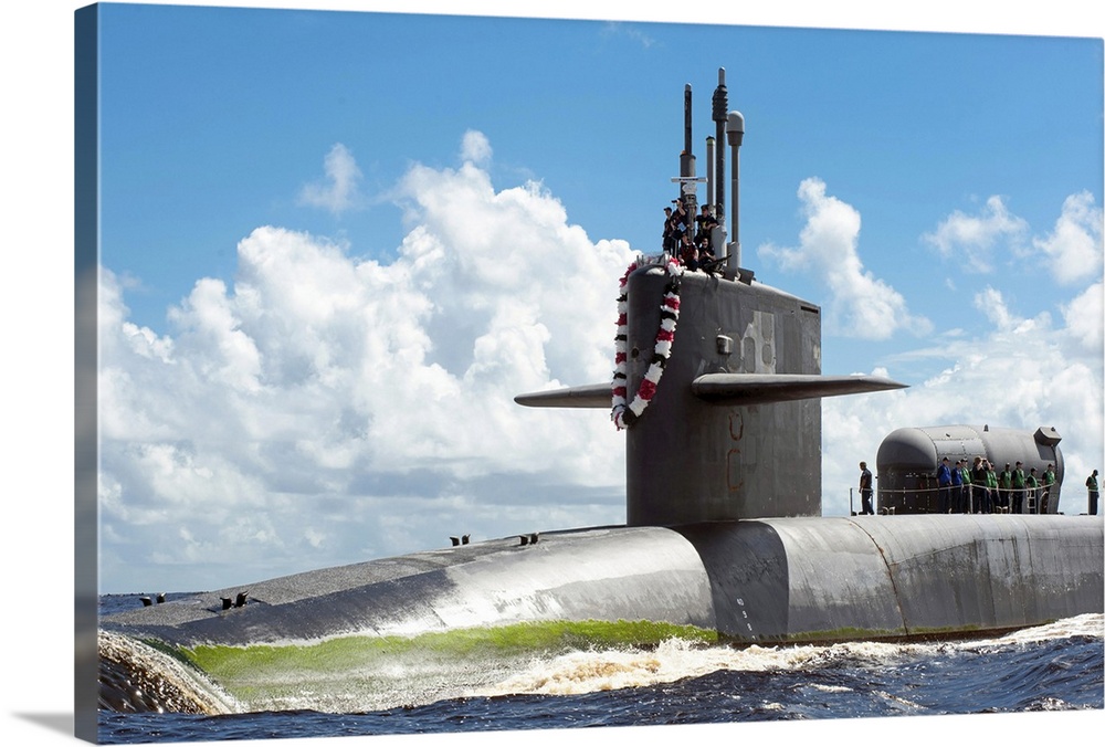 The Ohio-class guided missile submarine USS Georgia.