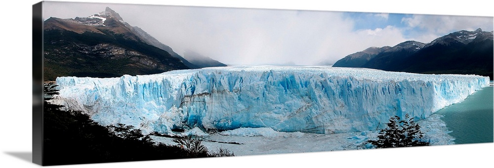 The front face of Perito Moreno Glacier in Los Glaciares National Park, Argentina.