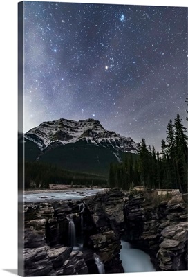 The Pleiades Star Cluster And Stars Of Taurus, Jasper National Park, Alberta, Canada