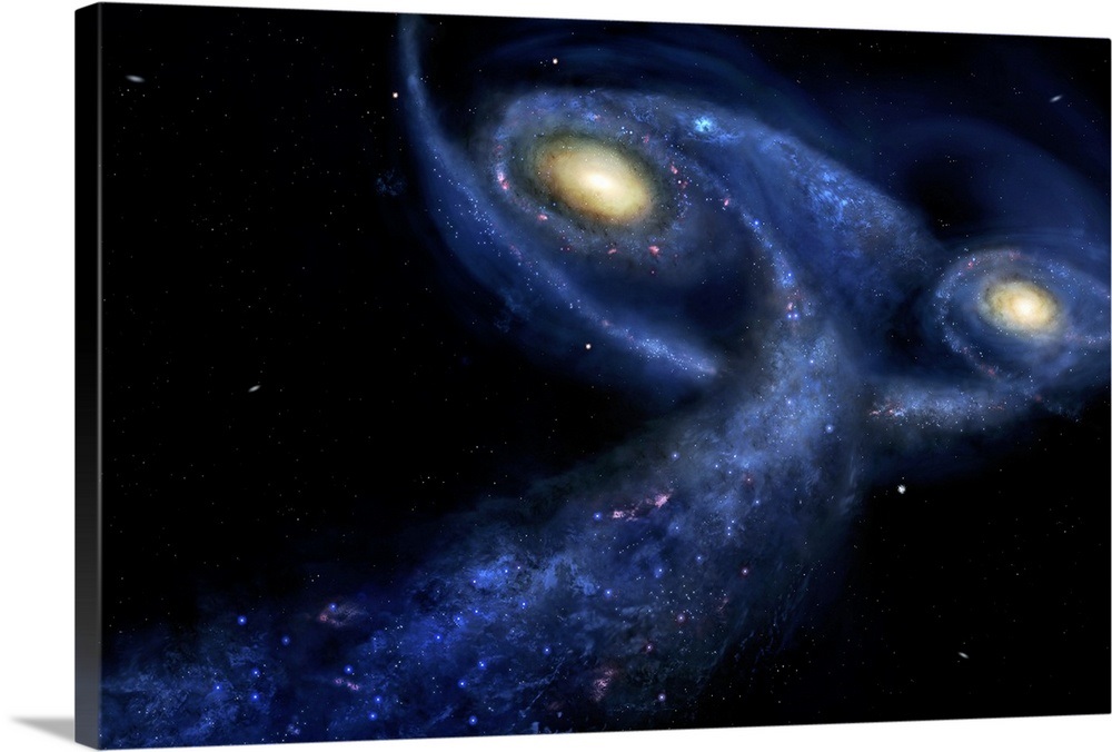 The predicted collision between the Andromeda galaxy and the Milky Way ...